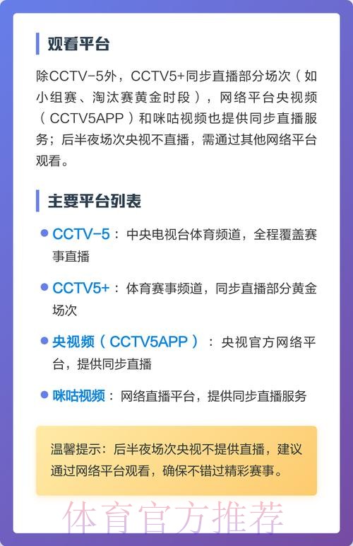 全面解析今年世界杯直播方式及平台推荐